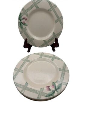 Pfaltzgraff “Garden Party “ salad,dessert, bread plates set of 4
